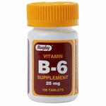 Vitamin B-6 Tablets 25mg 100Ct