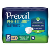 Prevail Per-fit 360 Brief 58"-70" X Large Size3 4 Bags Of 15 — Case of 60