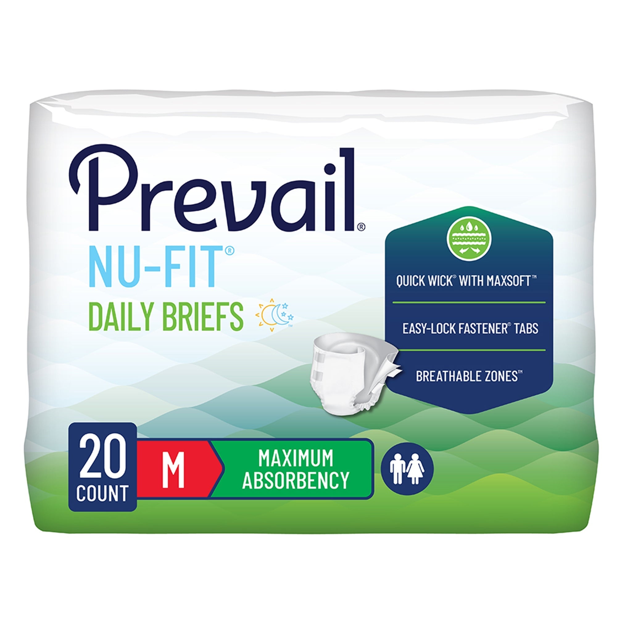 Fempro Brief Disposable Maximum Absorbency Medium 32-44 — Case of 80