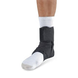 Lace-Up Ankle Brace with Figure-8 Straps Left/Right M Black 1Ct