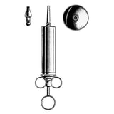 AMG Metal Ear Syringe with 2 Tips and Shields; 40 oz.