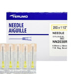 Terumo® Standard Hypodermic Needle; 20G x 1-1/2" (3.81 cm), UTW, yellow — Box of 100