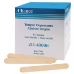 Alliance Sterile Senior Tongue Depressors, Case of 1,000