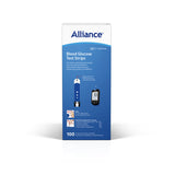 Medline Alliance blood glucose test strips, box of 100, model 211-BGS0100