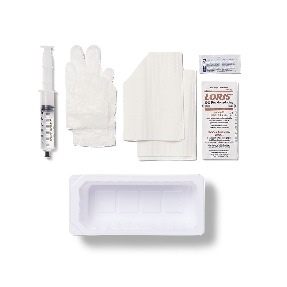 Alliance™ Foley Catheter Tray, Prefilled 30 cc Syringe of Sterile Water