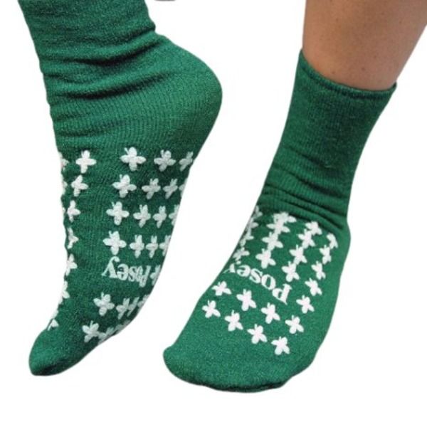 Posey® Fall Management Sock; Standard Size, Up to 13 Mens, Green