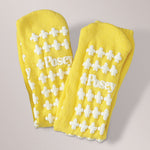 Posey® Fall Management Sock; Medium, Yellow, Mesh Band