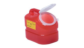 BD Chemotherapy Single-Piece Sharps Container; 10.3 L, Red, X-large Plug cap