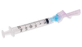 BD® Eclipse™ Syringe with Safety Needle; 3 cc (mL), 23 G x 1-1/2" (3.81 cm)