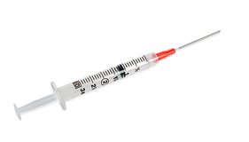 BD® Syringe with attached Blunt Fill Needle; 3 cc (mL), 18 G x 1.5" (3.81 cm) — Box of 100