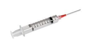 BD® Syringe with attached Blunt Fill Needle; 10 cc (mL), 18 G x 1.5" (3.81 cm) — Box of 100