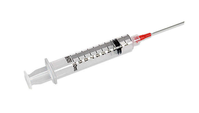 BD® Syringe with attached Blunt Fill Needle; 10 cc (mL), 18 G x 1.5" (3.81 cm) — Box of 100