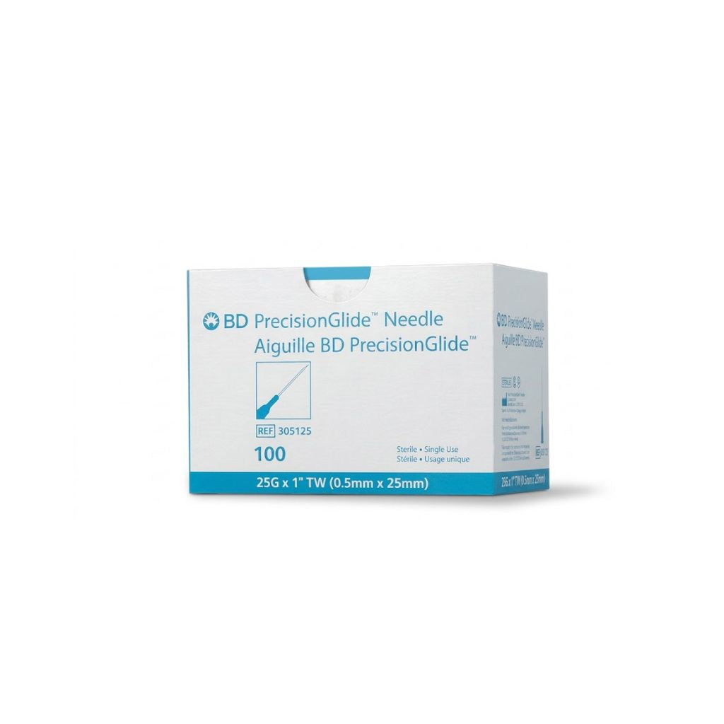 BD® PrecisionGlide™ Standard Hypodermic Needle; 25G x 1" (2.54 cm)