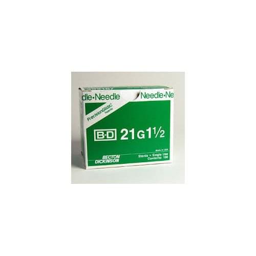 BD® PrecisionGlide™ Standard Hypodermic Needle; 21G x 1-1/2" (3.81 cm)