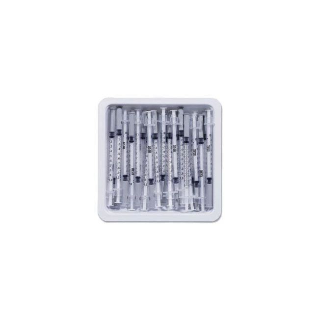 BD® Allergy Syringe with Permanently Attached Needle; 0.5 cc (mL), 27 G x 0.375" (0.95 cm) — Case of 1000
