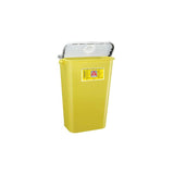 BD Sharps Collector; 34 L, Yellow (Clear Top), Slide Top — Case of 8