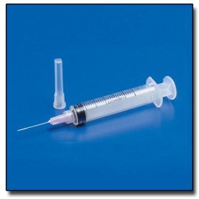 BD® Syringe with Standard Hypodermic Needle; 3 cc (mL), 25G x 5/8" (1.59 cm) — Box of 100