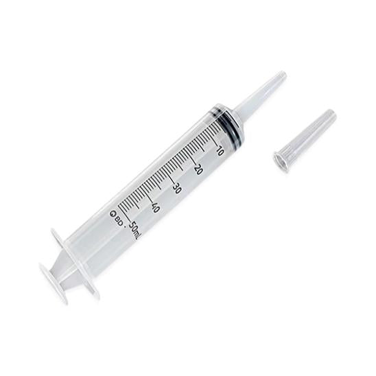 BD® Syringe Only, Sterile; 50 cc (mL), Catheter Tip, with tip shield