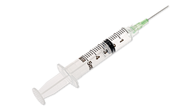 BD® Syringe with Attached Needle; 5 cc (mL), 21 G x 1" (2.54 cm), Luer-Lock — Box of 100