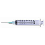 BD® Syringe with Attached Needle; 10 cc (mL), 21 G x 1" (2.54 cm), Luer-Lock