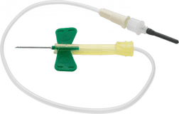 BD® Safety-Lok™ Winged Blood Collection Set with Luer Adaptor; 21G x 3/4″ (1.91cm), Green, Tubing 7" (18 cm)