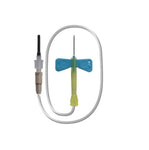 BD® Safety-Lok™ Winged Blood Collection Set with Luer Adaptor; 23G x 3/4″ (1.91cm), Blue, Tubing 7" (18 cm) — Box of 50