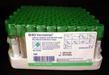 BD Vacutainer® Heparin Tube with Hemogard Closure; 4 mL, Lithium Heparin, 13 x 75 mm Plastic Tube