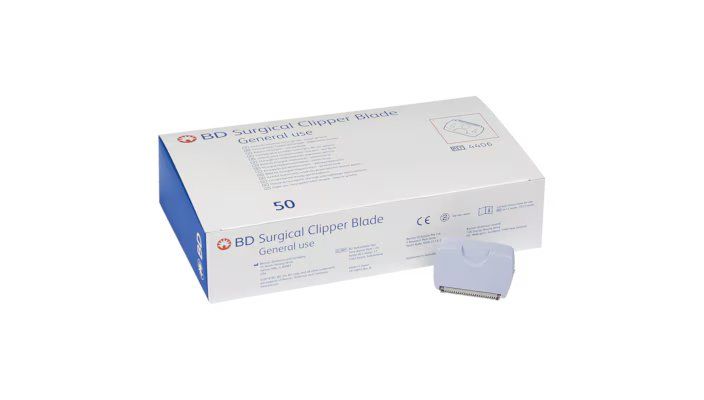 BD General Purpose Blade for Surgical Clippers; 37.2 mm x 0.23 mm — Case of 50