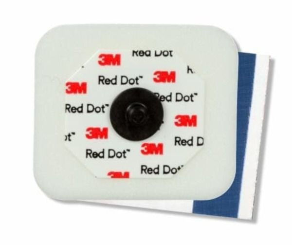 3M™ Red Dot™ Monitoring Electrode with Foam Tape and Sticky Gel; radiolucent stud