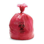 Biohazardous Garbage Bag; 11" x 14.25" (28 cm x 36 cm), Red