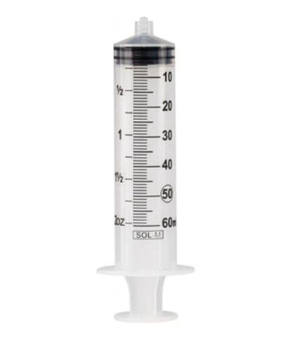 Sol-M® 60cc Syringe Only; Luer Lock — Box of 30