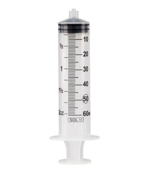 Sol-M® 60cc Syringe Only; Luer Lock — Box of 30