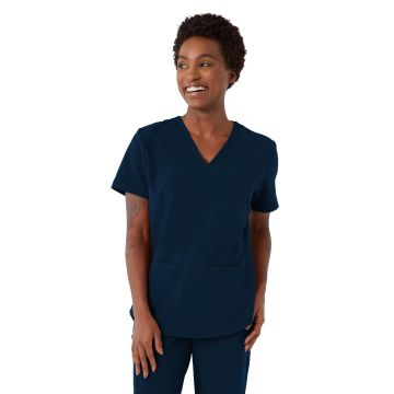 Mill AVE Style 4610 Unisex V-Neck Scrub Top with 1 Pocket Navy Size 3XL