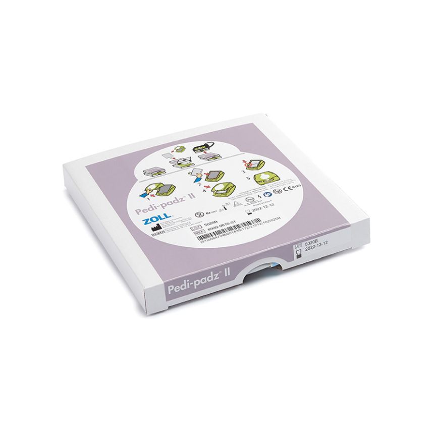 Zoll® AED Plus Fully Automatic Defibrillator, Pedi-padz II Electrodes (1 Pair)