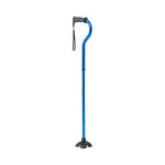 4U 4-Point Folding Hybrid Canes Offset Handle 350lbs Blue 1Ct