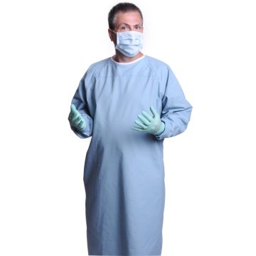 AngelStat Medical Cover Gown Cotton Misty L 1Ct