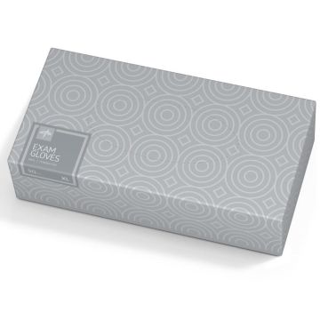 Designer Boxed Exam Gloves (CA Only) Vinyl Smooth XL 90Ct