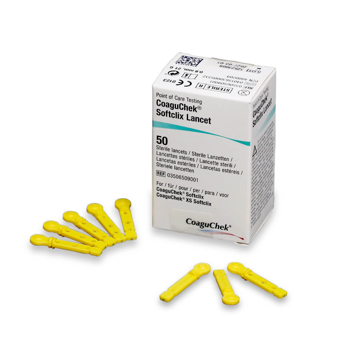 Roche CoaguChek Softclix lancets, box of 50, model 03506509001