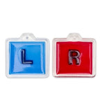 Marker X-Ray Embedded Plastic, Square L & R 5/8" 2/st
