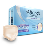 Attends® Discreet Women's Incontinence Underwear; Medium, 34"-44" (86 cm - 112 cm)