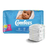 Comfees Baby Diaper; Size 1, 8-14 lb. (3.6 kg - 6.4 kg)