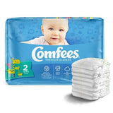 Comfees Baby Diaper; Size 2, 12-18 lb. (5.4 kg - 8.2 kg)