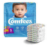 Comfees Baby Diaper; Size 5, babies 27 lb. (12.2 kg)
