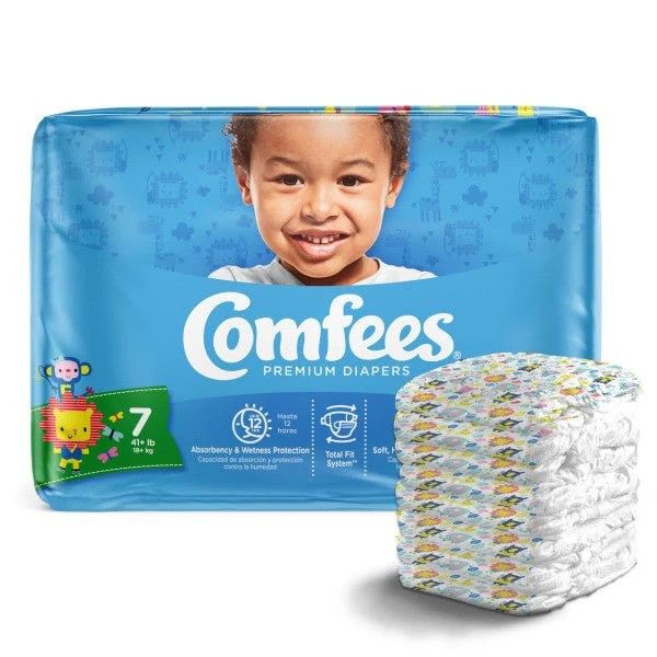 Comfees Baby Diaper; Size 7, toddlers 41 lb. (18.6 kg)