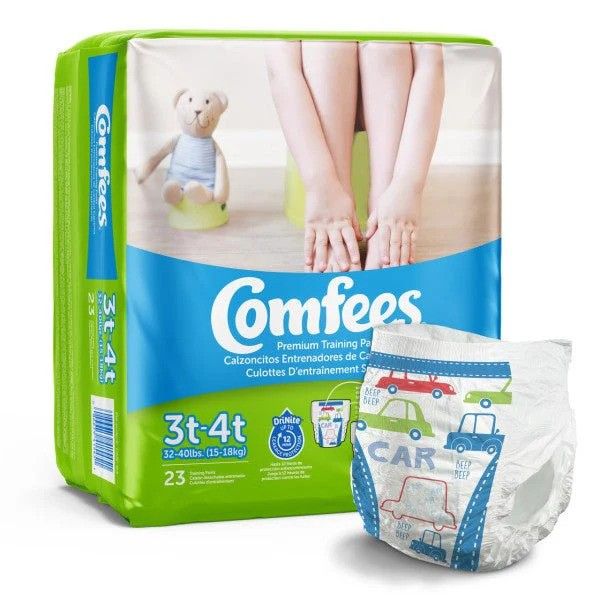 Comfees® Boy Toddler Training Pants; Size 3, 32-40 lb. (14.5 kg - 18.1 kg)