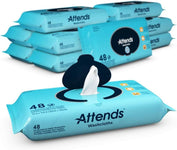 Attends® Pre-Moistened Spunlace Washcloth; Scented, 8" x 12.5" (20.3 cm x 31.8 cm), 48/Pack