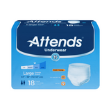 Attends® Incontinence Underwear; Large, 44"-58" (112 cm - 147 cm)