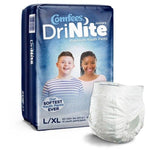 Comfees® DriNite Juniors® Premium Youth Pants; Size Large/Extra Large, 60-125 lb. (27.2 kg - 56.7 kg) — Case of 52