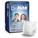 Comfees® DriNite Juniors® Premium Youth Pants; Size Small/Medium, 38-65 lb. (17.2 kg - 29.4 kg) — Case of 68