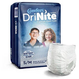 Comfees® DriNite Juniors® Premium Youth Pants; Size Small/Medium, 38-65 lb. (17.2 kg - 29.4 kg) — Case of 68